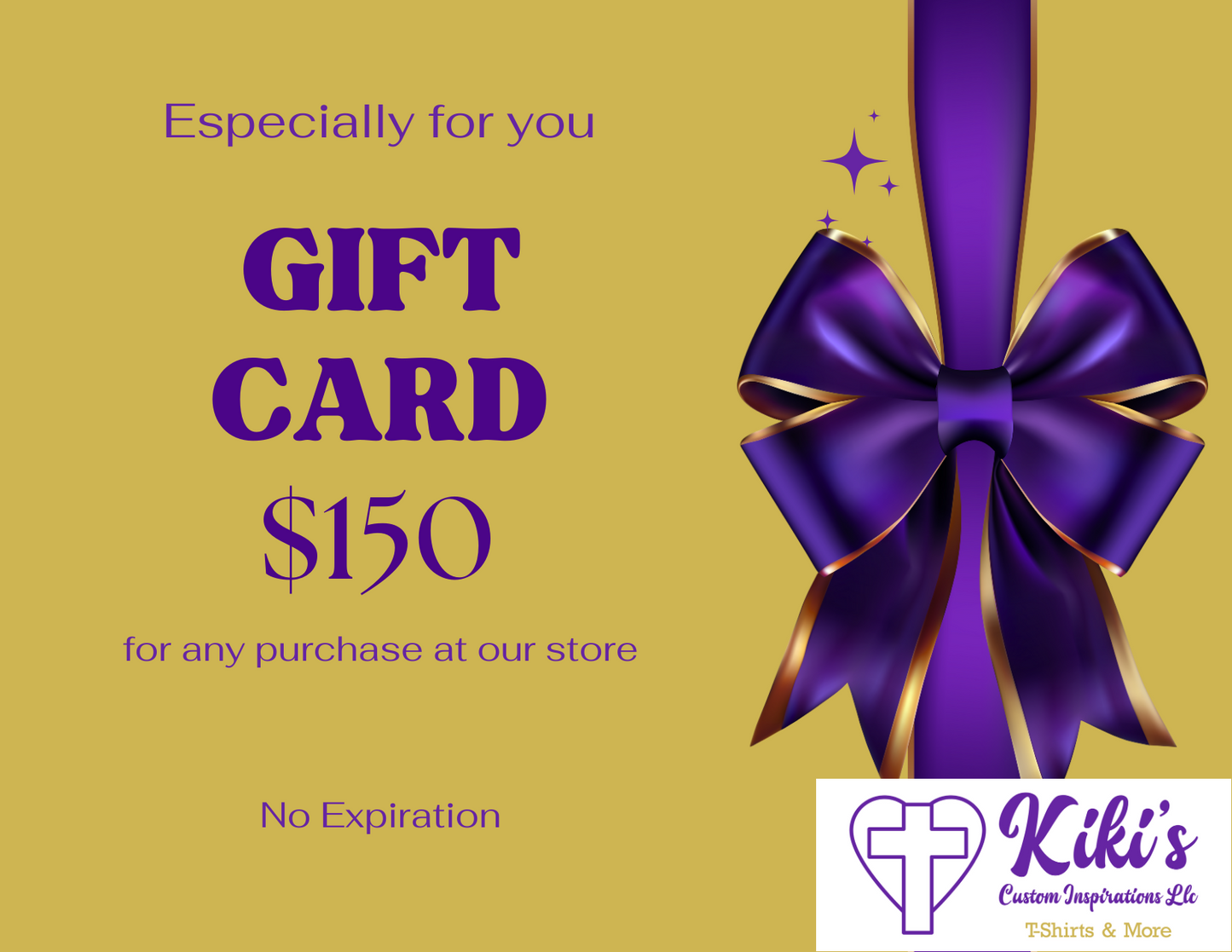 Kiki's Custom Inspirations Gift Card - Kiki's Custom Inspirations