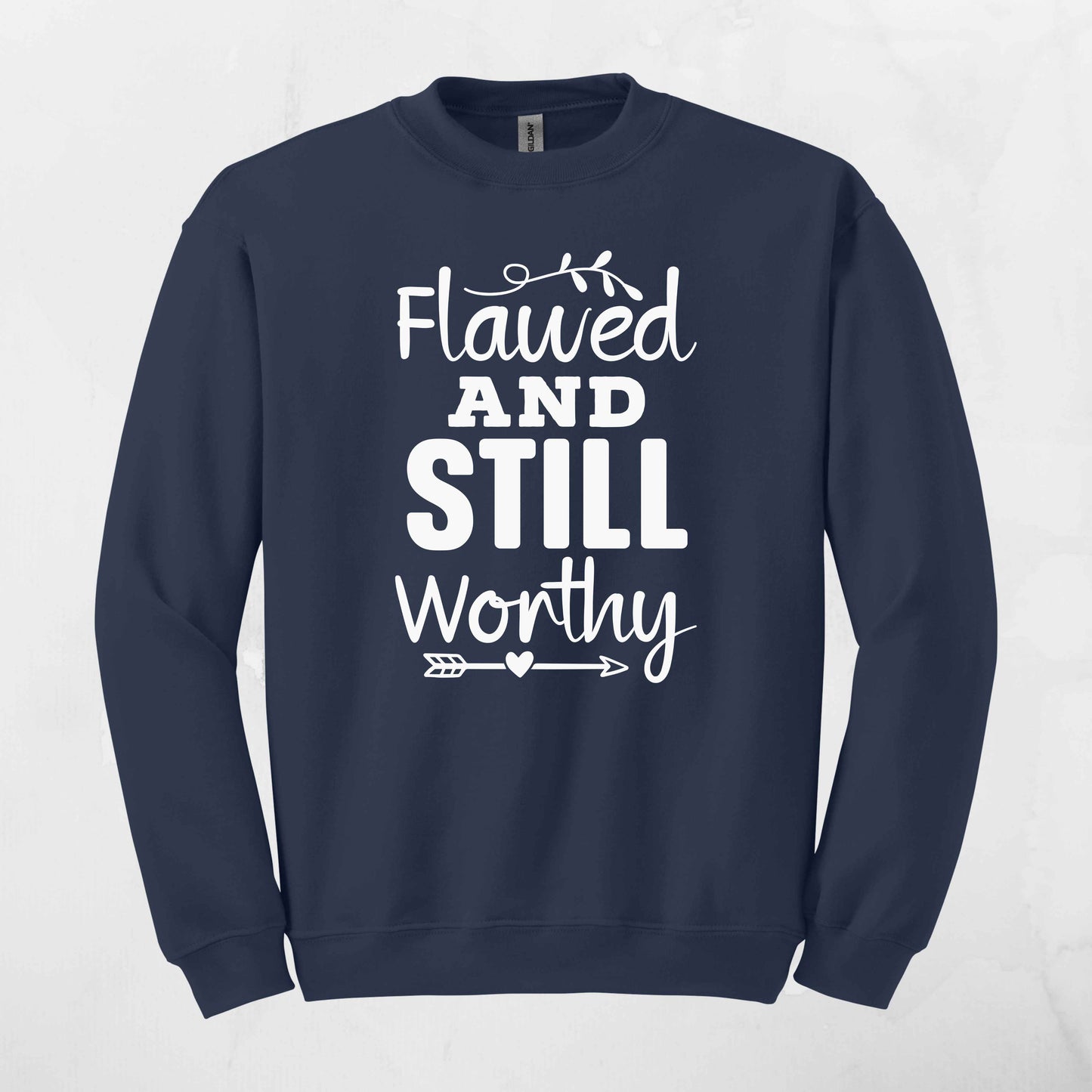 Flawed & Still Worthy Vinyl Apparel - Kiki's Custom Inspirations