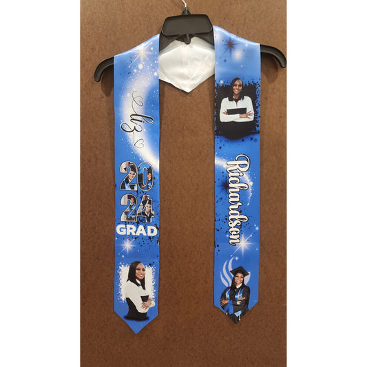 Custom Grad Stole - Kiki's Custom Inspirations Custom Grad Stole - Kiki's Custom Inspirations