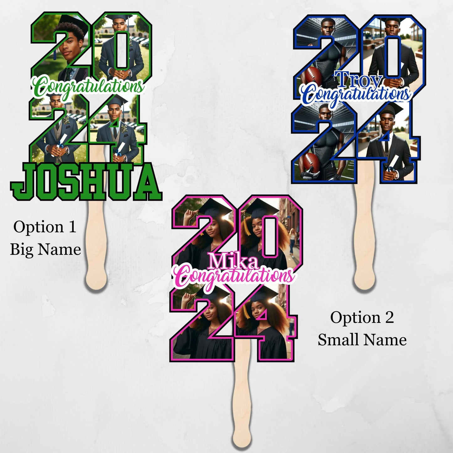 5 2024 Photo Grad Fans - Kiki's Custom Inspirations