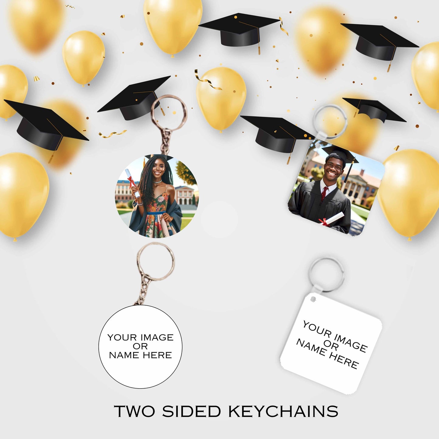 4 Grad Keychains - Kiki's Custom Inspirations Keychains