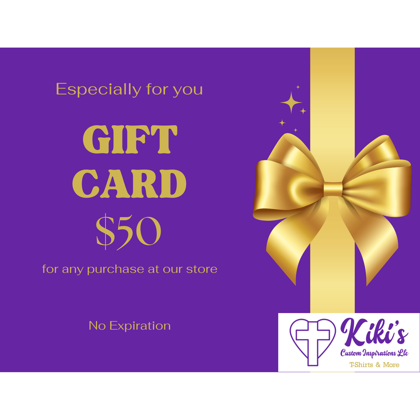 Kiki's Custom Inspirations Gift Card - Kiki's Custom Inspirations