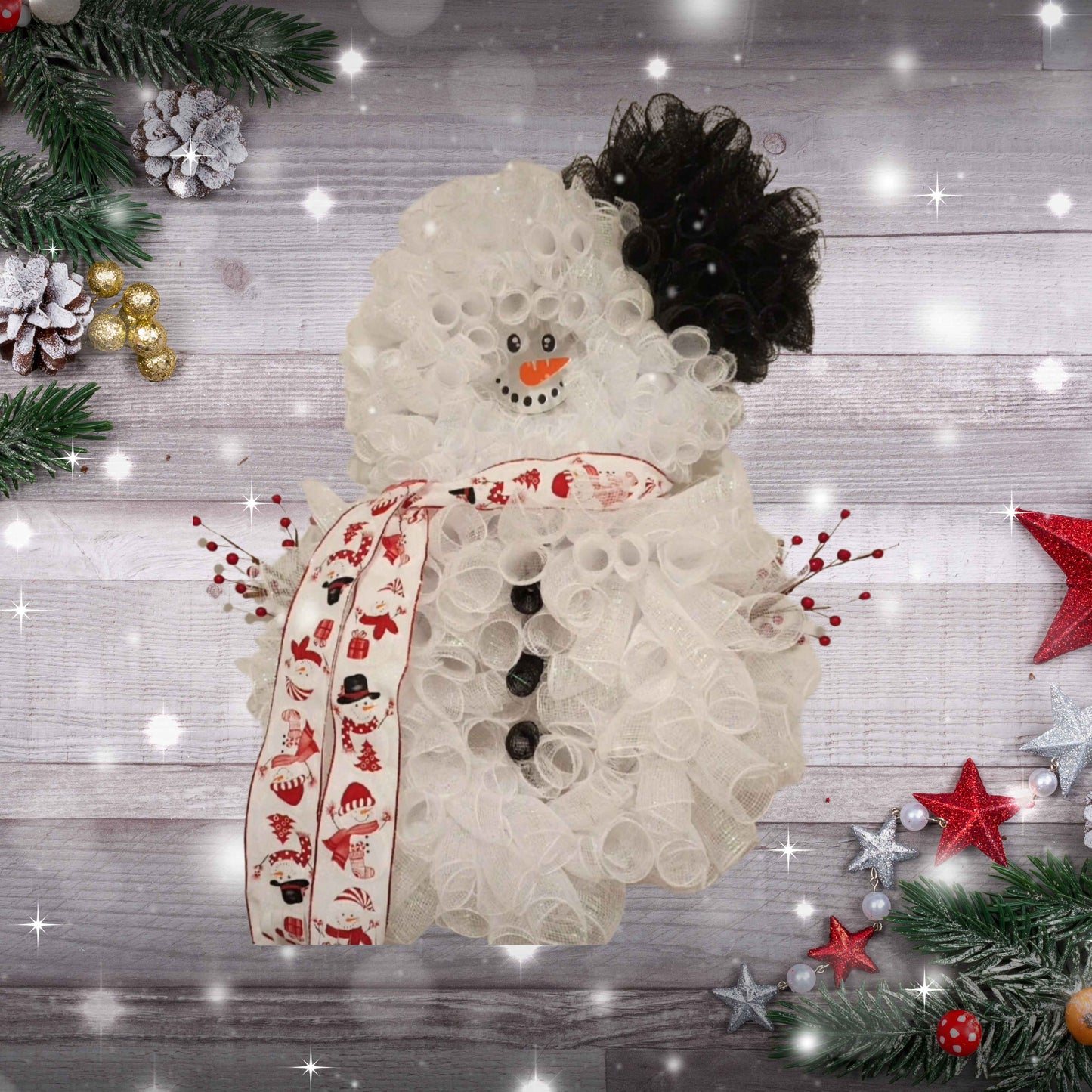 Snowman Wreath - Kiki's Custom Inspirations