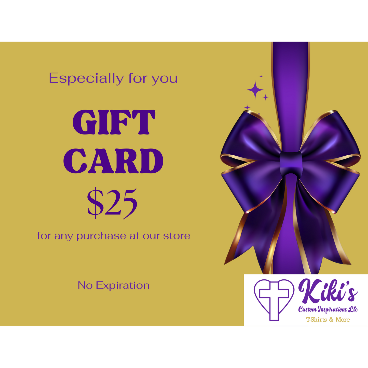 Kiki's Custom Inspirations Gift Card - Kiki's Custom Inspirations