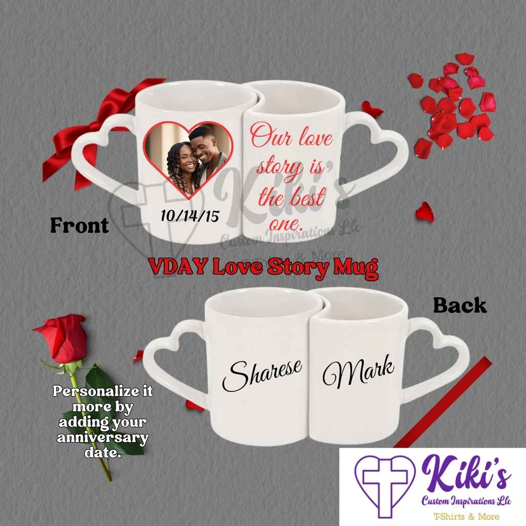 Our Love Story Vday Mug - Kiki's Custom Inspirations