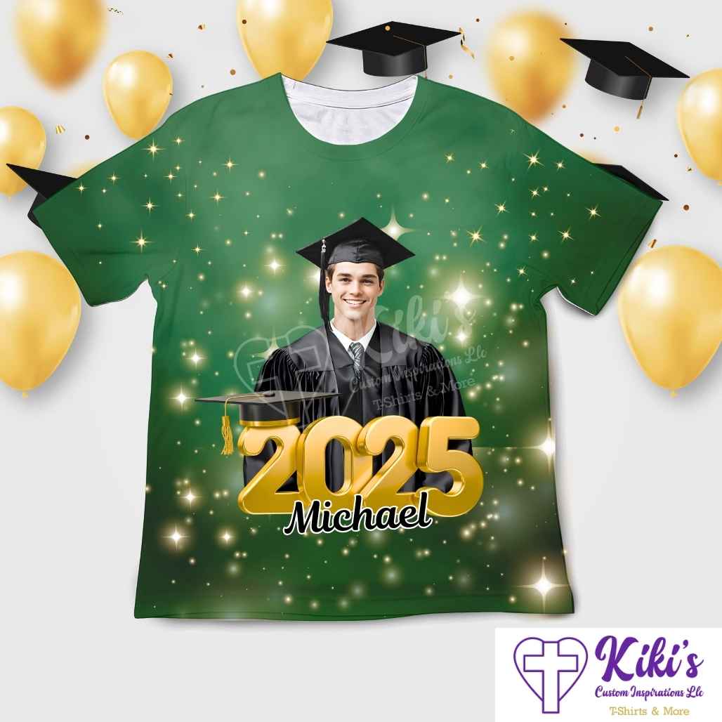 Grad All Over Shirt (2 Style Options) - Kiki's Custom Inspirations