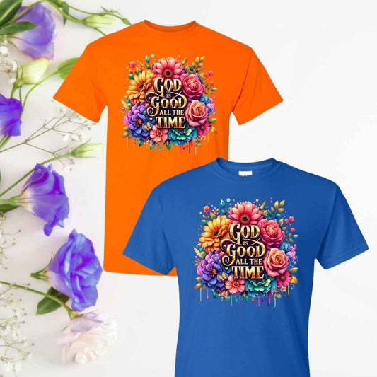God is Good (Floral) Inspirational T-Shirt - Kiki's Custom Inspirations God is Good (Floral) Inspirational T-Shirt - Kiki's Custom Inspirations