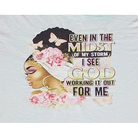 God's Working it Out T-shirt - Kiki's Custom Inspirations