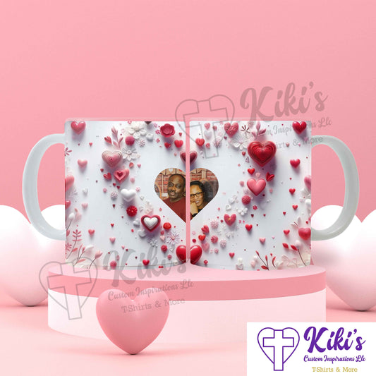 Heart Mug (Personalize) - Kiki's Custom Inspirations Heart Mug (Personalize) - Kiki's Custom Inspirations