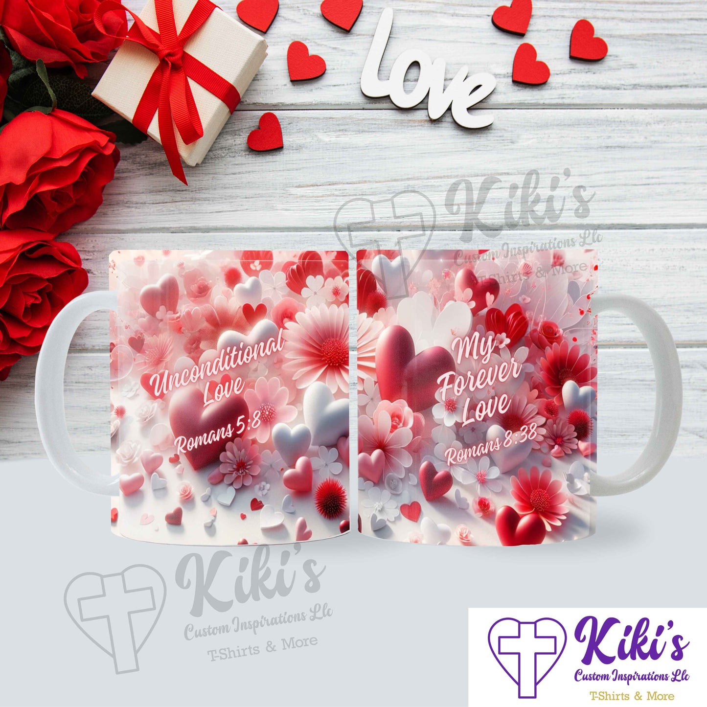 Love Scripture Mug - Kiki's Custom Inspirations