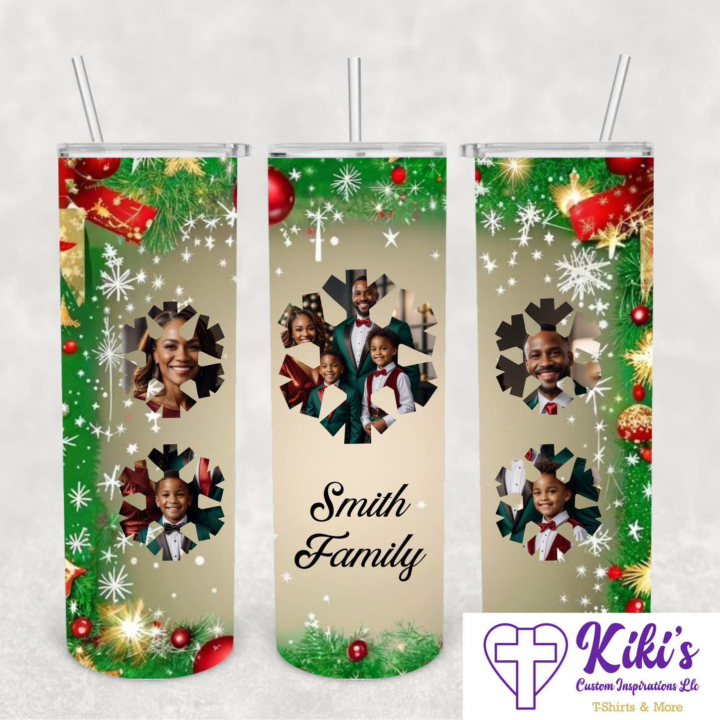 Snowflake Christmas Tumbler - Kiki's Custom Inspirations