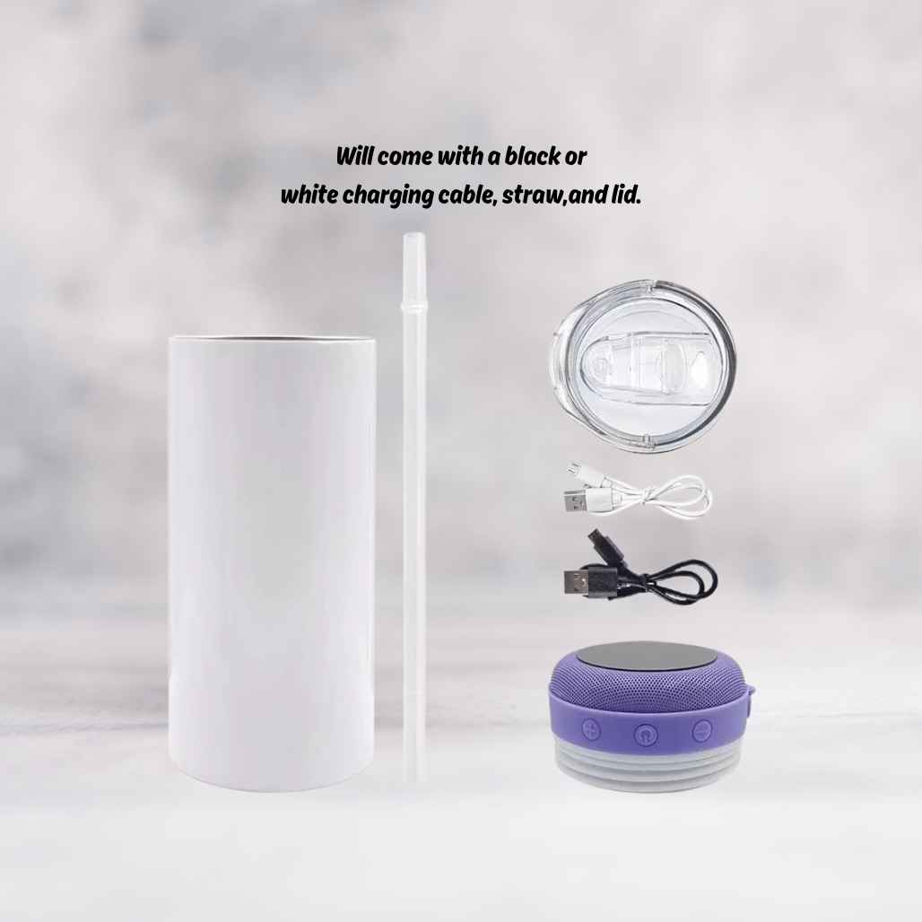 Custom Bluetooth Speaker Tumblers (20oz.) - Kiki's Custom Inspirations Drinkware