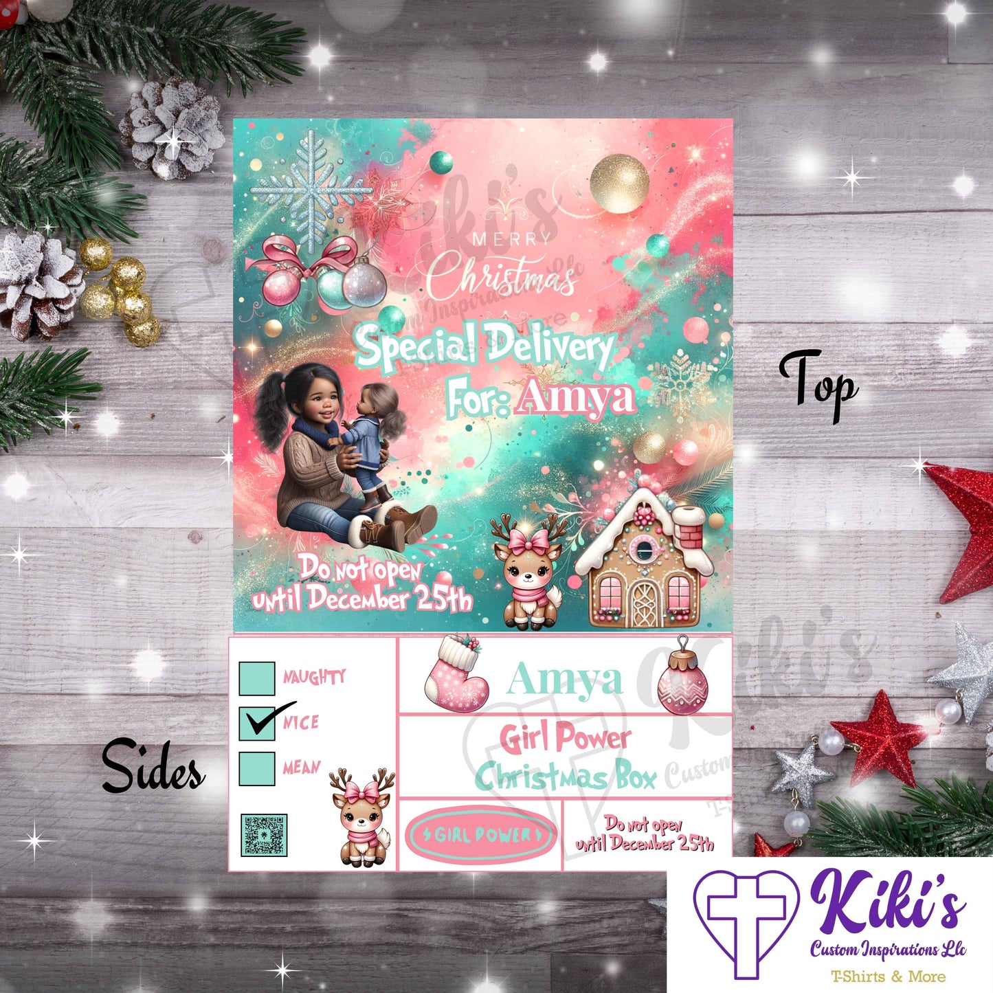 Custom Christmas Box - Kiki's Custom Inspirations Christmas Box