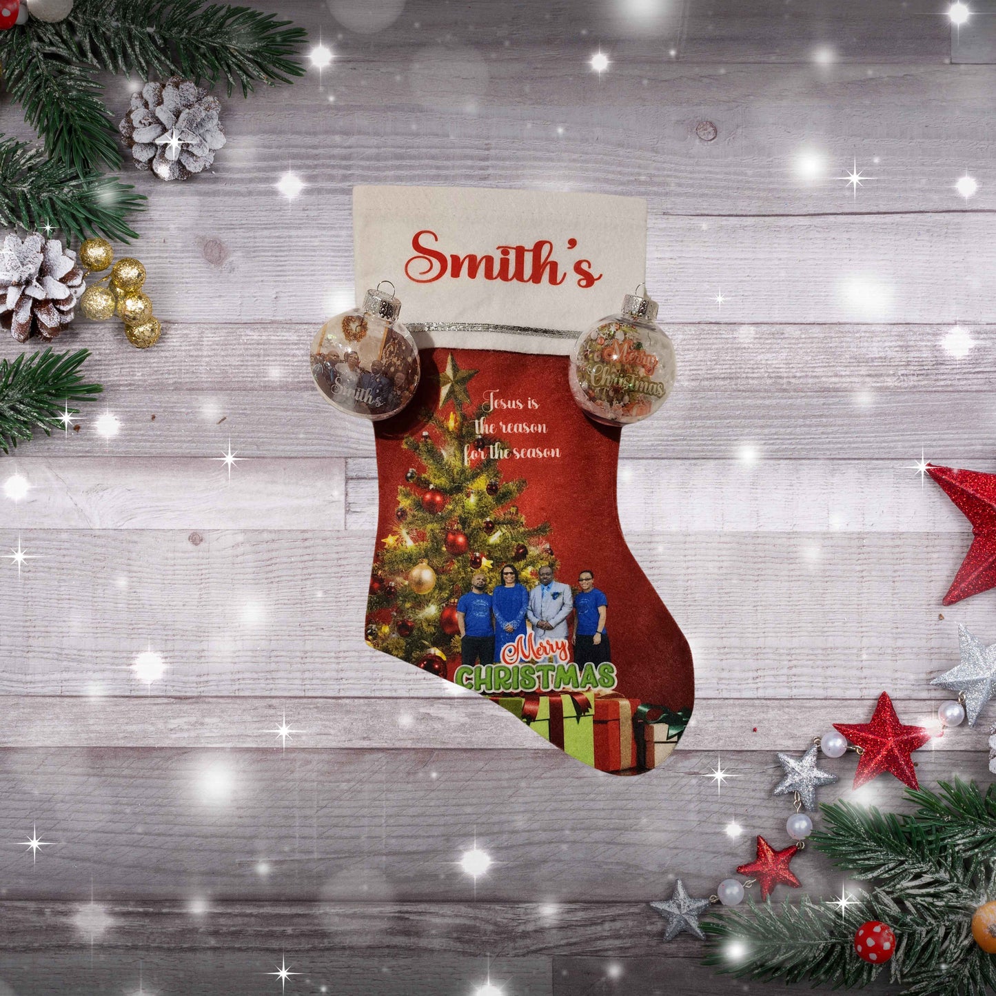 Custom Christmas Stocking - Kiki's Custom Inspirations Christmas Stocking