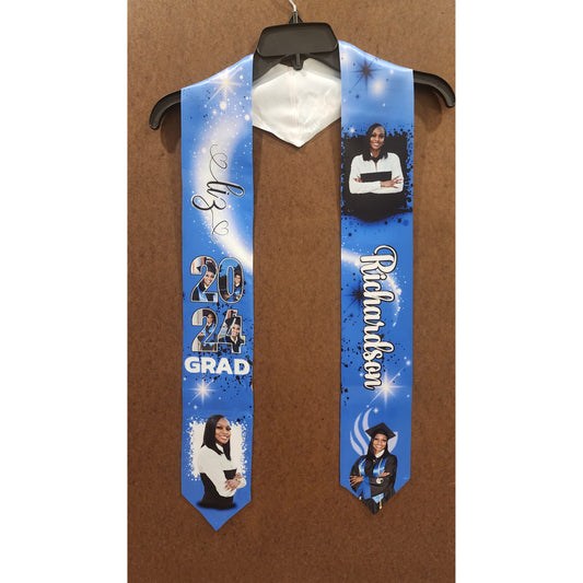 Custom Grad Stole - Kiki's Custom Inspirations grad stole Custom Grad Stole - Kiki's Custom Inspirations grad stole