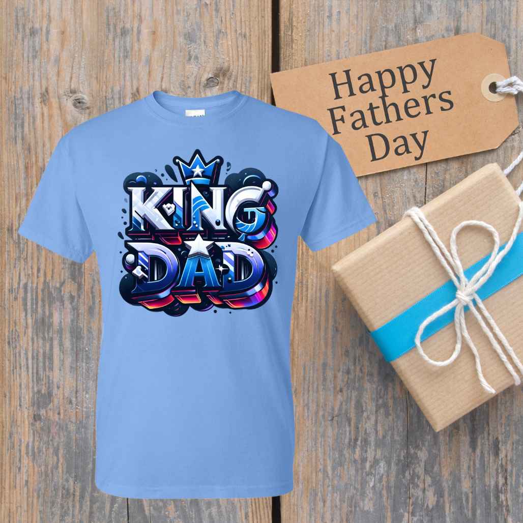 King Dad T-Shirt - Kiki's Custom Inspirations DTF T-Shirt