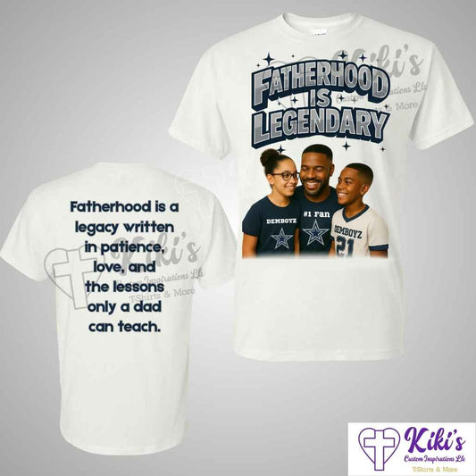 Legendary Dad Custom T-Shirt – Fatherhood Is Legendary Graphic Tee | Personalized Father’s Day Shirt - Kiki's Custom Inspirations DTF T-Shirt Legendary Dad Custom T-Shirt – Fatherhood Is Legendary Graphic Tee | Personalized Father’s Day Shirt - Kiki's Custom Inspirations DTF T-Shirt