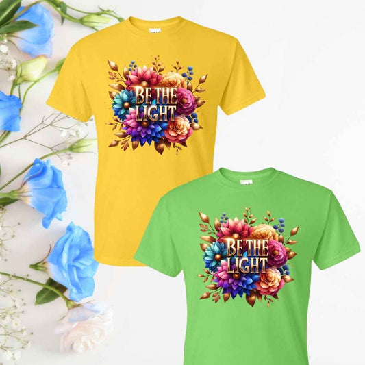 Purpose & Light (Floral) Inspirational T-Shirts - Kiki's Custom Inspirations DTF T-Shirt Purpose & Light (Floral) Inspirational T-Shirts - Kiki's Custom Inspirations DTF T-Shirt