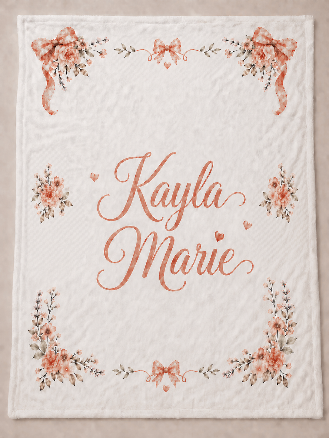 Custom Baby Blanket | Personalized 30x40 Keepsake Blanket with Name, Photo, Birth Stats & Prayer