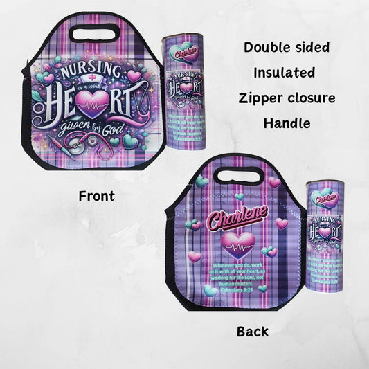 Lunch Tote and Tumbler Bundle - Kiki's Custom Inspirations Lunch Tote and Tumbler Bundle - Kiki's Custom Inspirations