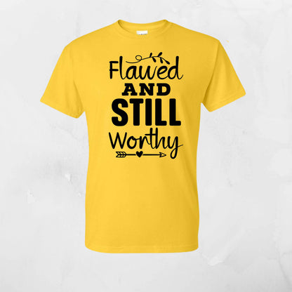 Flawed & Still Worthy Vinyl Apparel - Kiki's Custom Inspirations