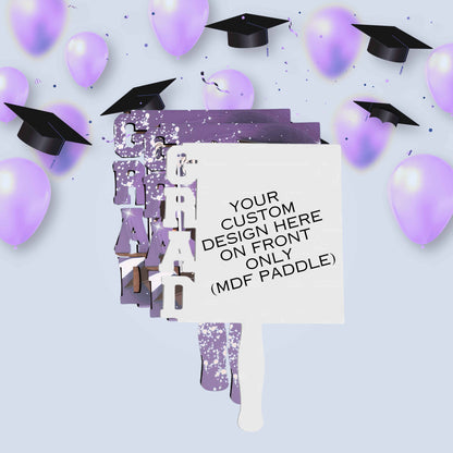 3 Grad Fan Paddles - Kiki's Custom Inspirations MDF Grad Fan Paddle