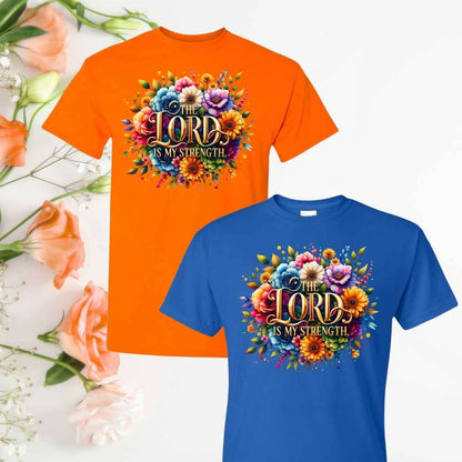 Strength (Floral) Inspirational T-Shirts - Kiki's Custom Inspirations
