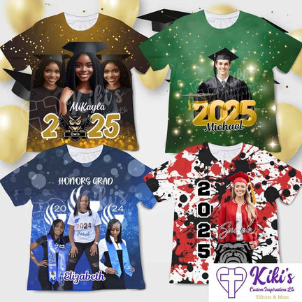 Grad All Over Shirt (2 Style Options) - Kiki's Custom Inspirations