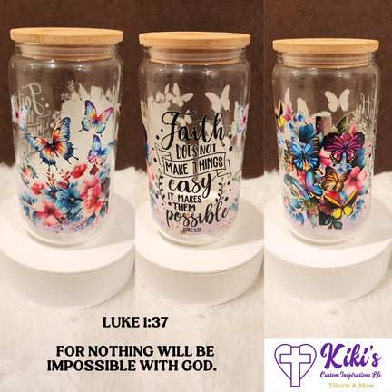Faith 16oz Libbey Cup - Kiki's Custom Inspirations