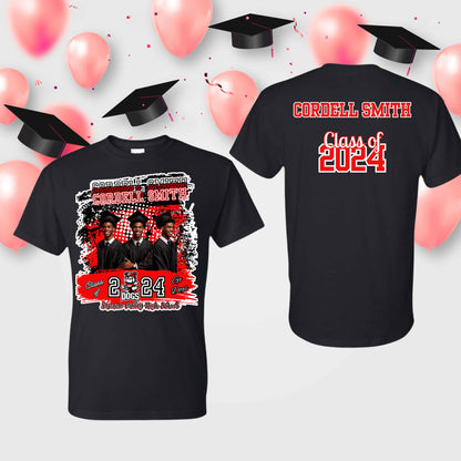 Grad T-Shirt (Front & Back) - Kiki's Custom Inspirations