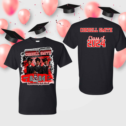 Grad T-Shirt (Front & Back) - Kiki's Custom Inspirations