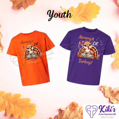 Mommy’s Lil’ Turkey Youth T-Shirts - Kiki's Custom Inspirations
