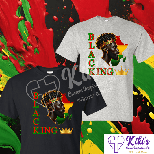 Black King T-Shirt - Kiki's Custom Inspirations DTF T-Shirt