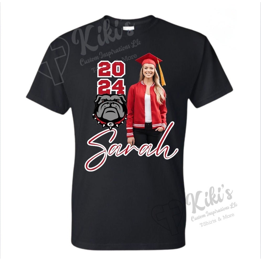 Center Design Grad T-Shirts - Kiki's Custom Inspirations DTF T-Shirt, T-Shirt