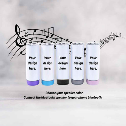 Custom Bluetooth Speaker Tumblers (20oz.) - Kiki's Custom Inspirations Drinkware