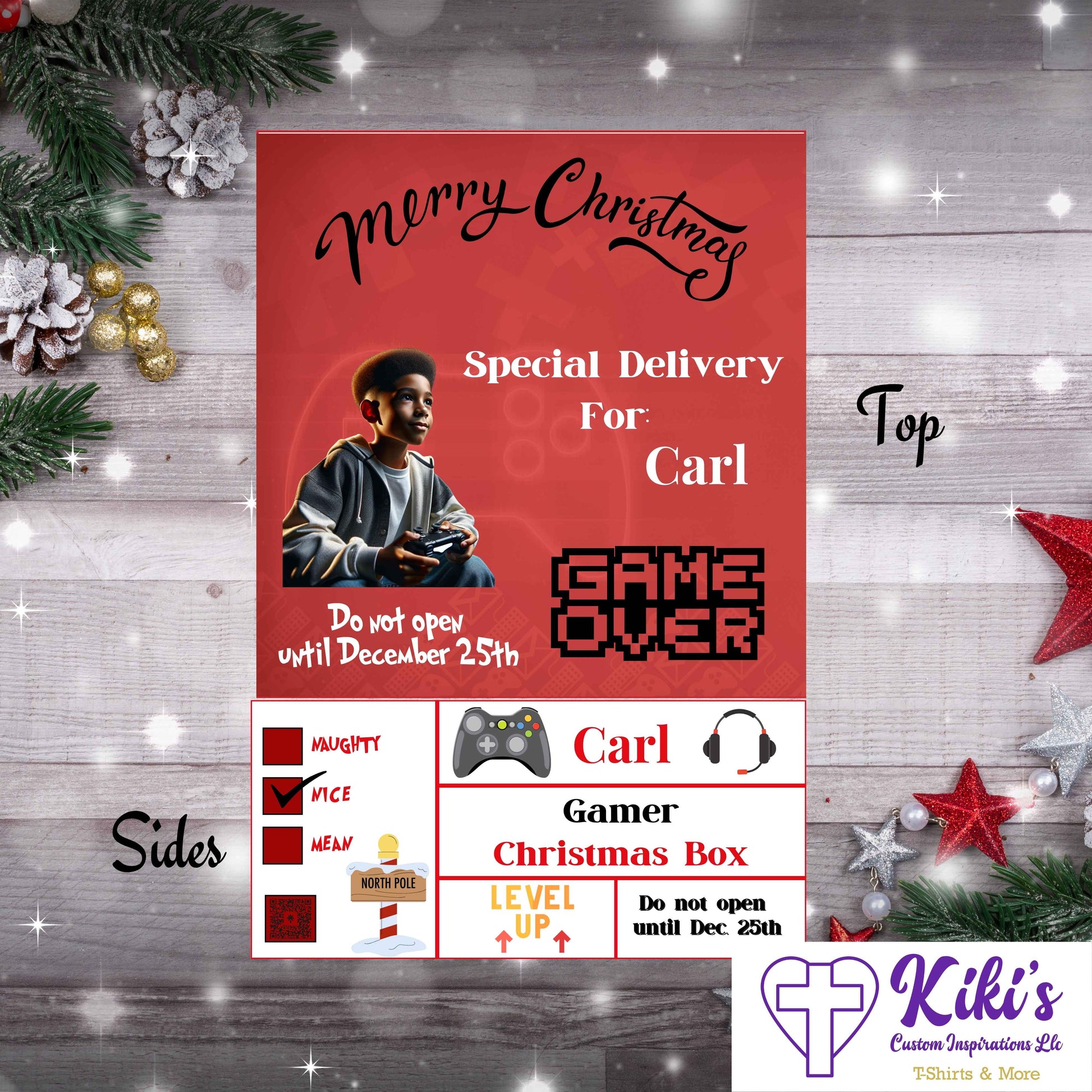 Custom Christmas Box - Kiki's Custom Inspirations Christmas Box