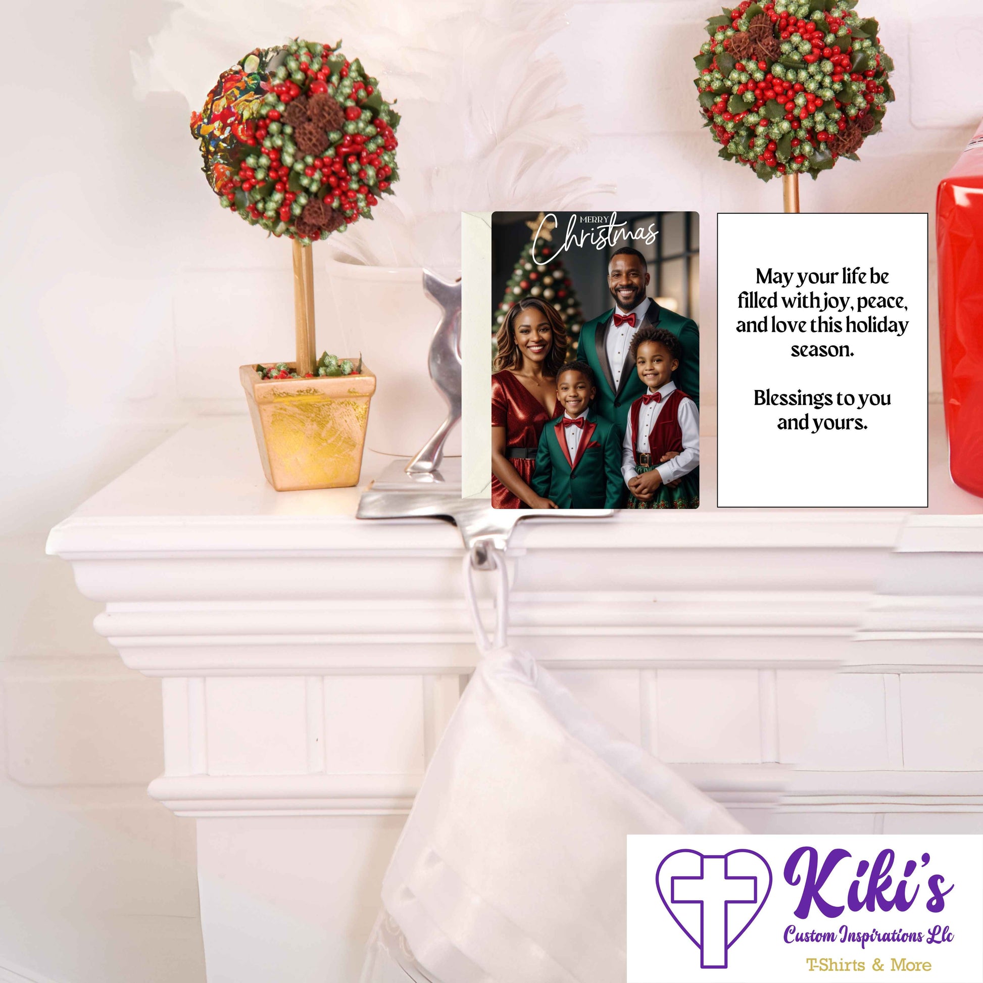 Custom Christmas Cards (Set of 12) - Kiki's Custom Inspirations Christmas Cards