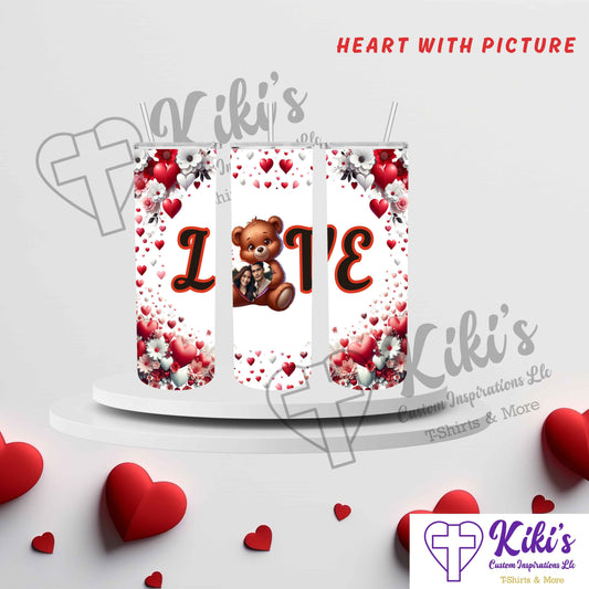 Custom Love Bear Tumbler - Kiki's Custom Inspirations