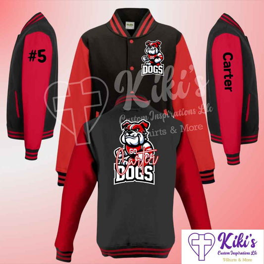 Custom Sports Letterman Jacket - Kiki's Custom Inspirations DTF Jacket