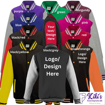 Custom Sports Letterman Jacket - Kiki's Custom Inspirations DTF Jacket