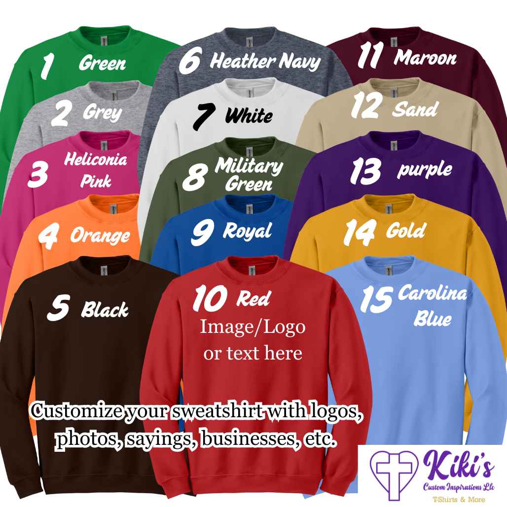 Custom Sweatshirts - Kiki's Custom Inspirations Sweatshirt