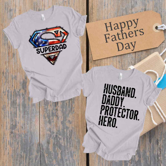 Dad the Hero T-Shirts - Kiki's Custom Inspirations DTF T-Shirt