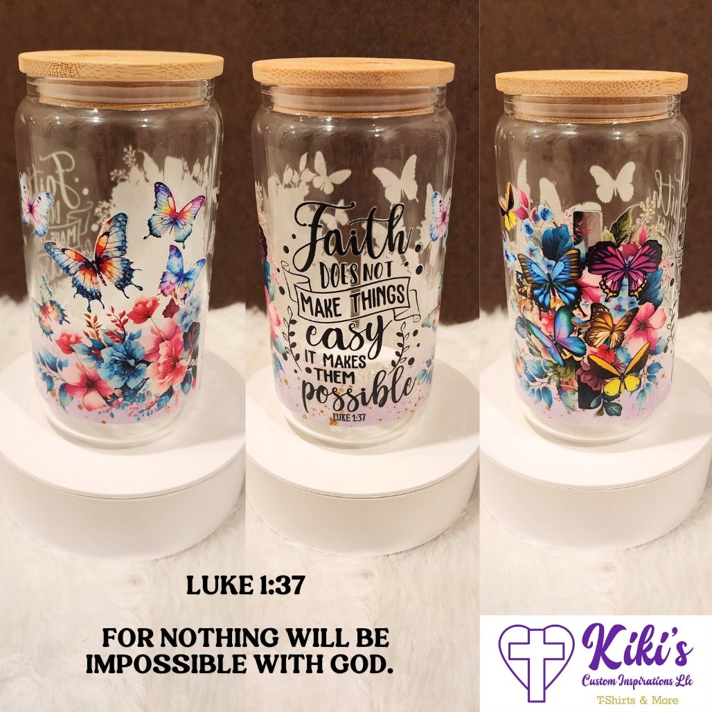 Faith 16oz Libbey Cup - Kiki's Custom Inspirations Libbey Cup