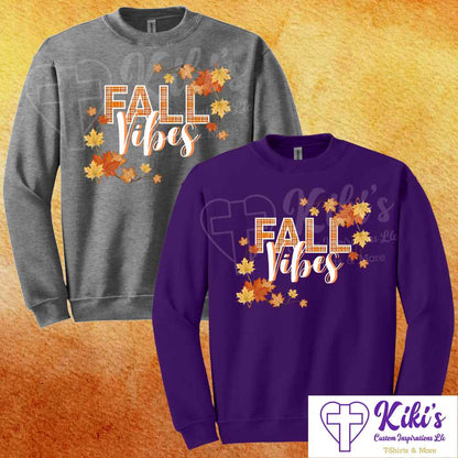 Fall Vibes Sweatshirts - Kiki's Custom Inspirations Sweatshirt