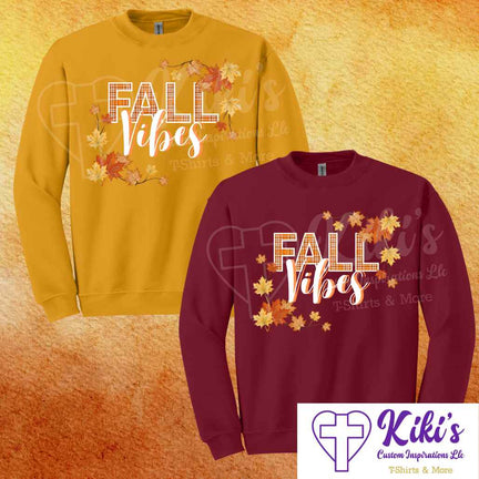 Fall Vibes Sweatshirts - Kiki's Custom Inspirations Sweatshirt