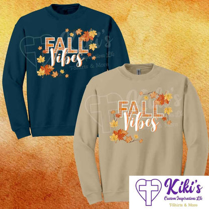 Fall Vibes Sweatshirts - Kiki's Custom Inspirations Sweatshirt