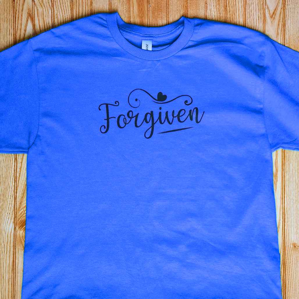 Forgiven T-Shirt - Kiki's Custom Inspirations DTF T-Shirt, Vinyl T-Shirt