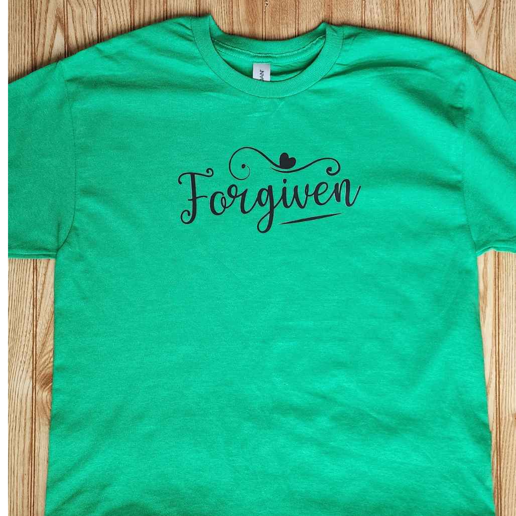 Forgiven T-Shirt - Kiki's Custom Inspirations DTF T-Shirt, Vinyl T-Shirt