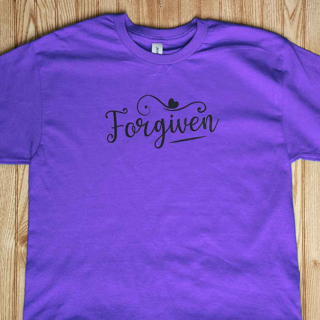 Forgiven T-Shirt - Kiki's Custom Inspirations DTF T-Shirt, Vinyl T-Shirt