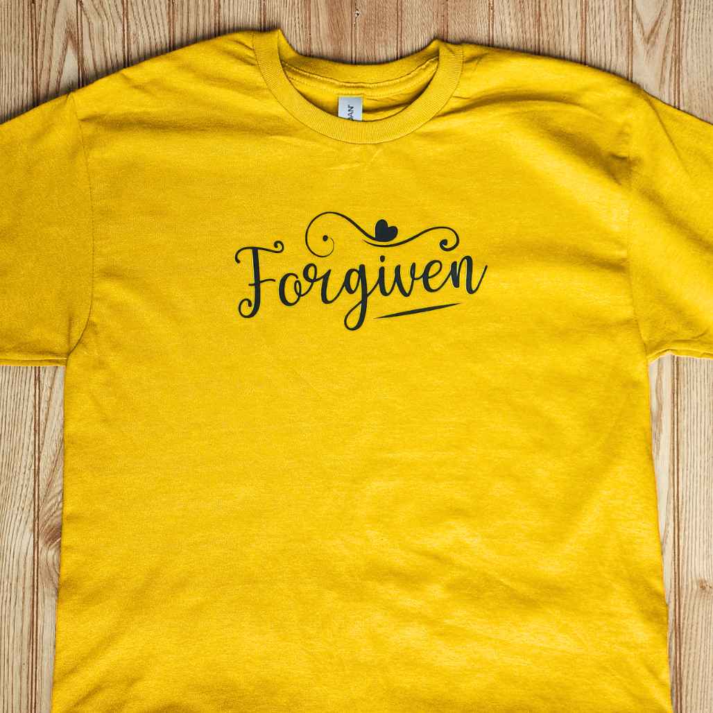 Forgiven T-Shirt - Kiki's Custom Inspirations DTF T-Shirt, Vinyl T-Shirt